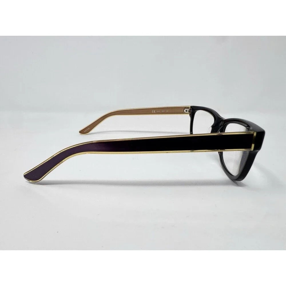 Juicy Couture JU141 0807 Eyeglass Frames Only 140 Black Gold Authentic